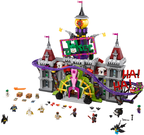 The Joker Manor includes ten Lego minifigures.